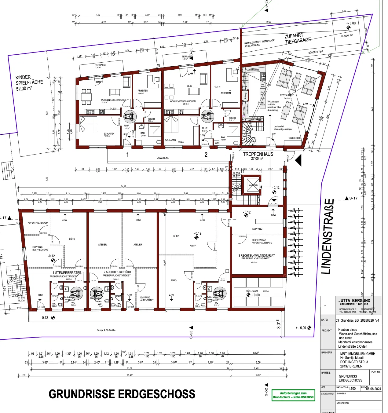 Haus 1 Grundriss Erdgeschoss