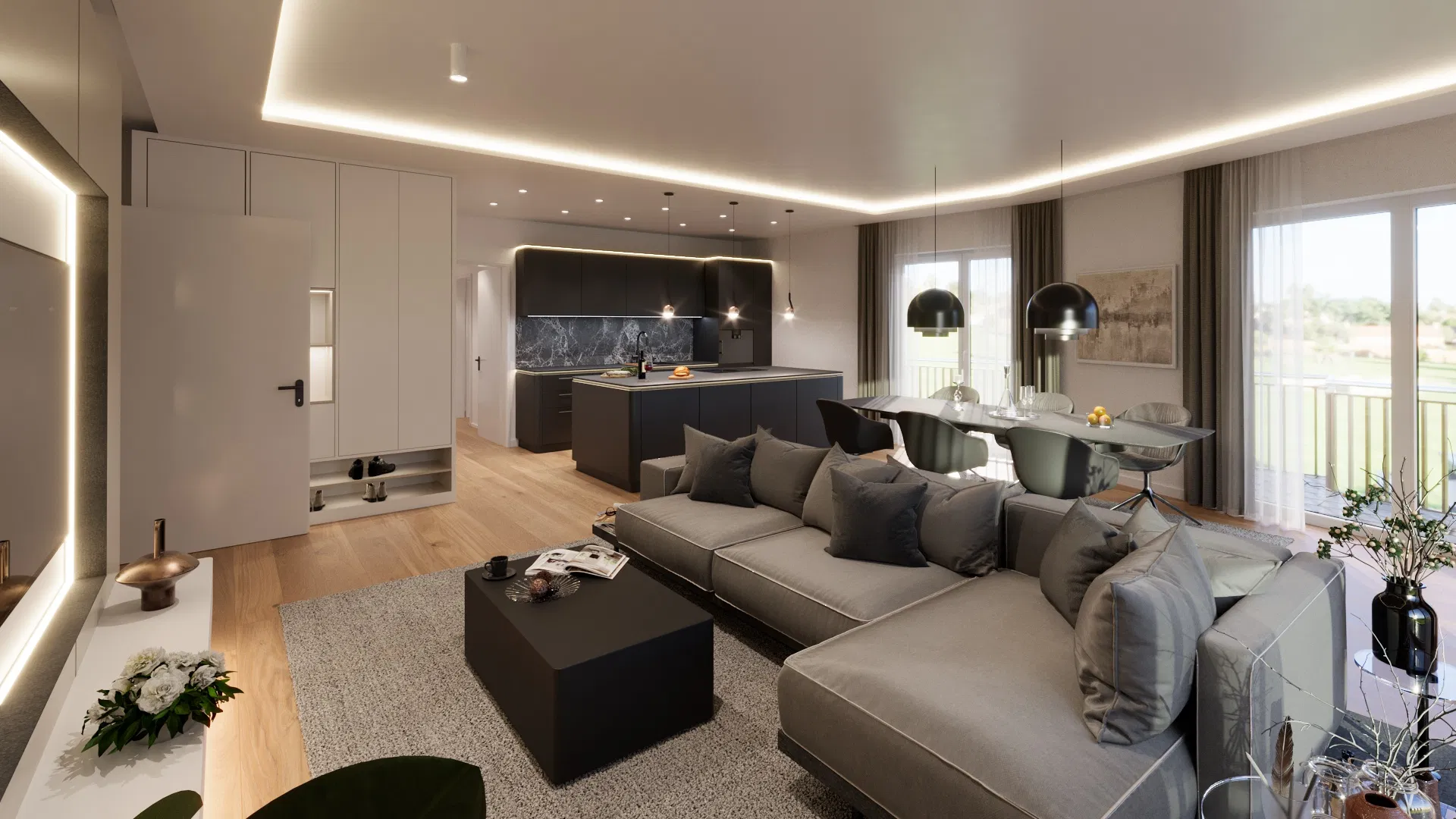 Wohnung 8 – Inselküche