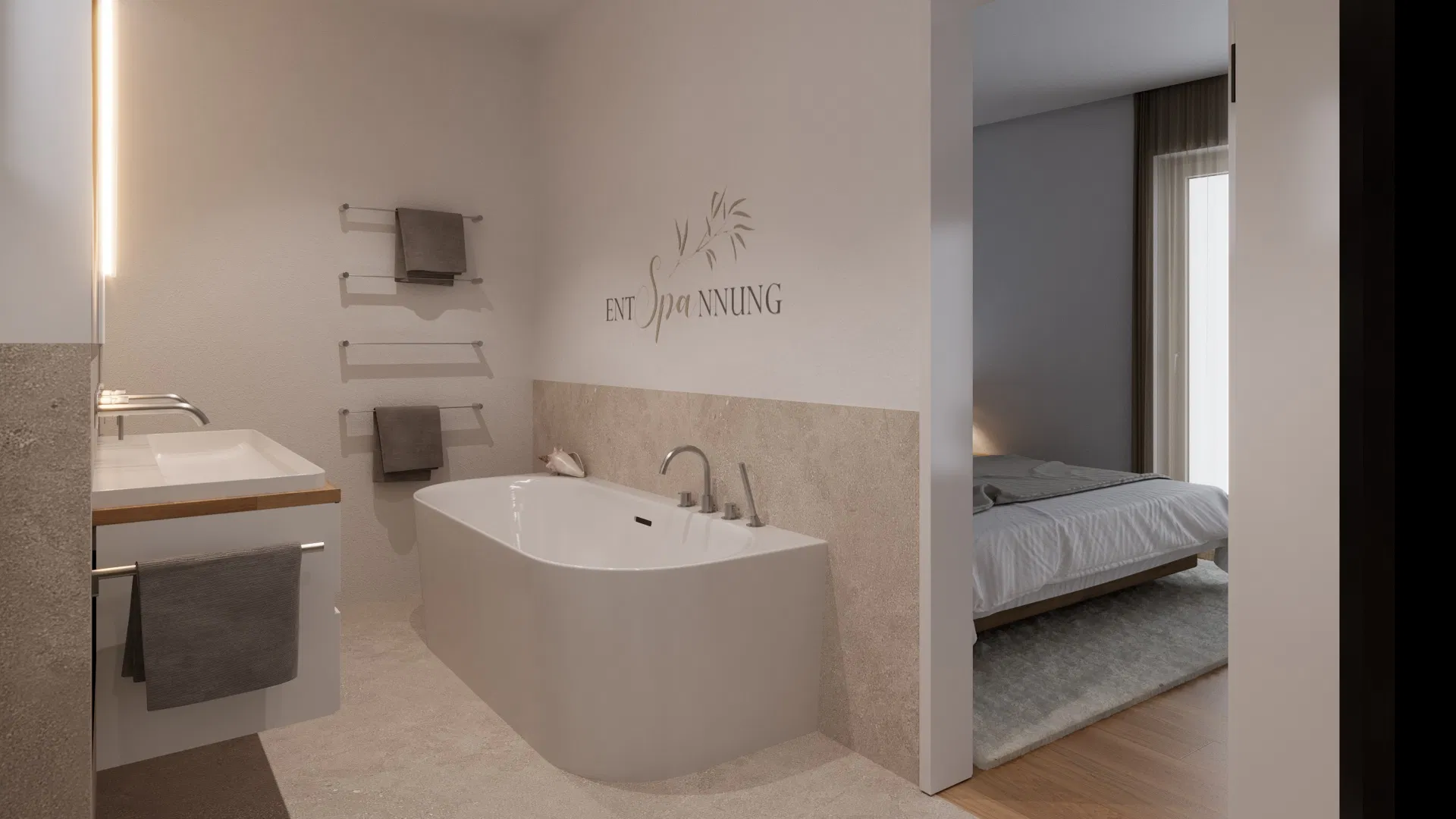Wohnung 8 – Bad & Schlafen