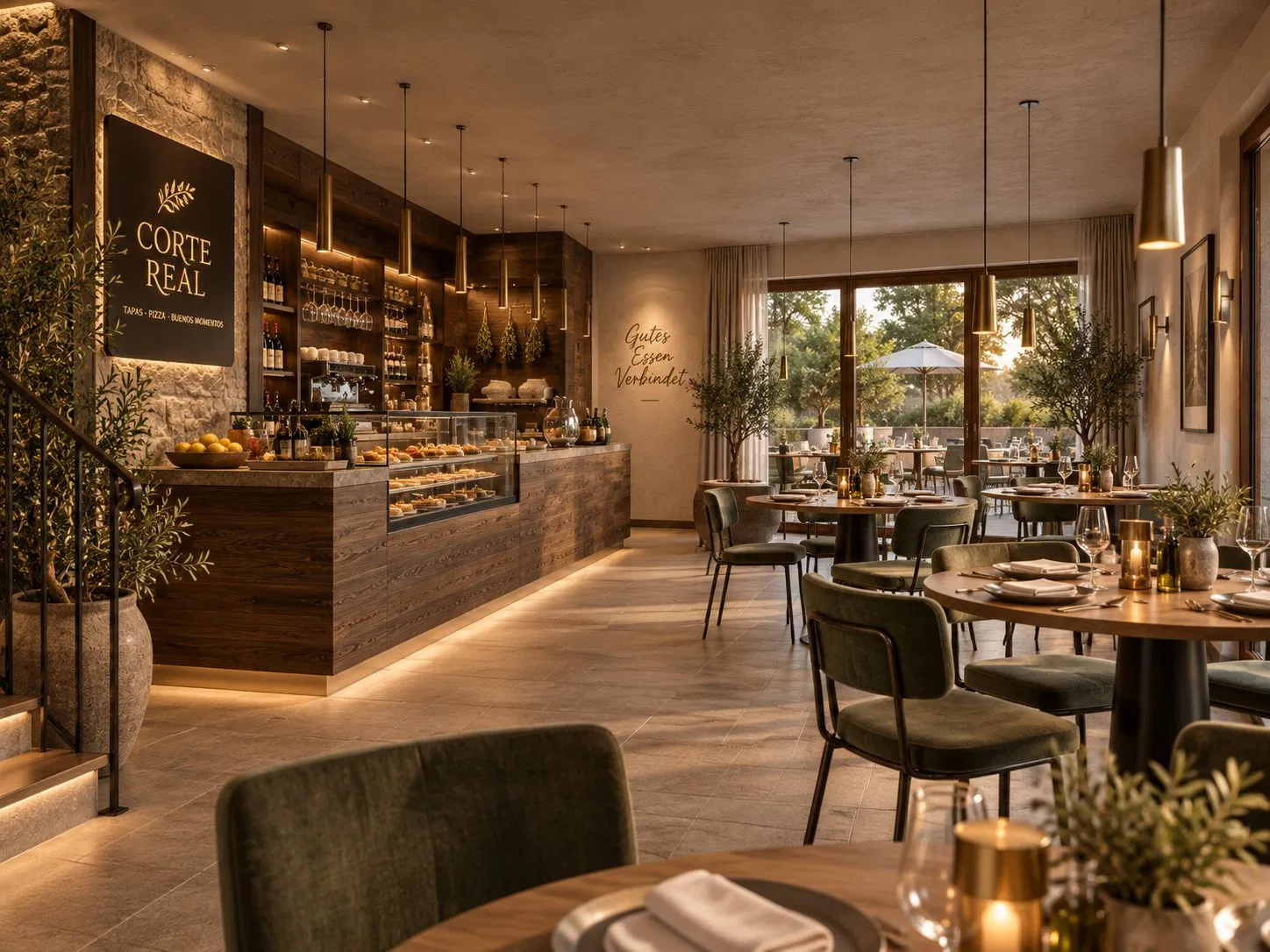 Corte Real – Restaurantbereich auf der unteren Gastronomieebene