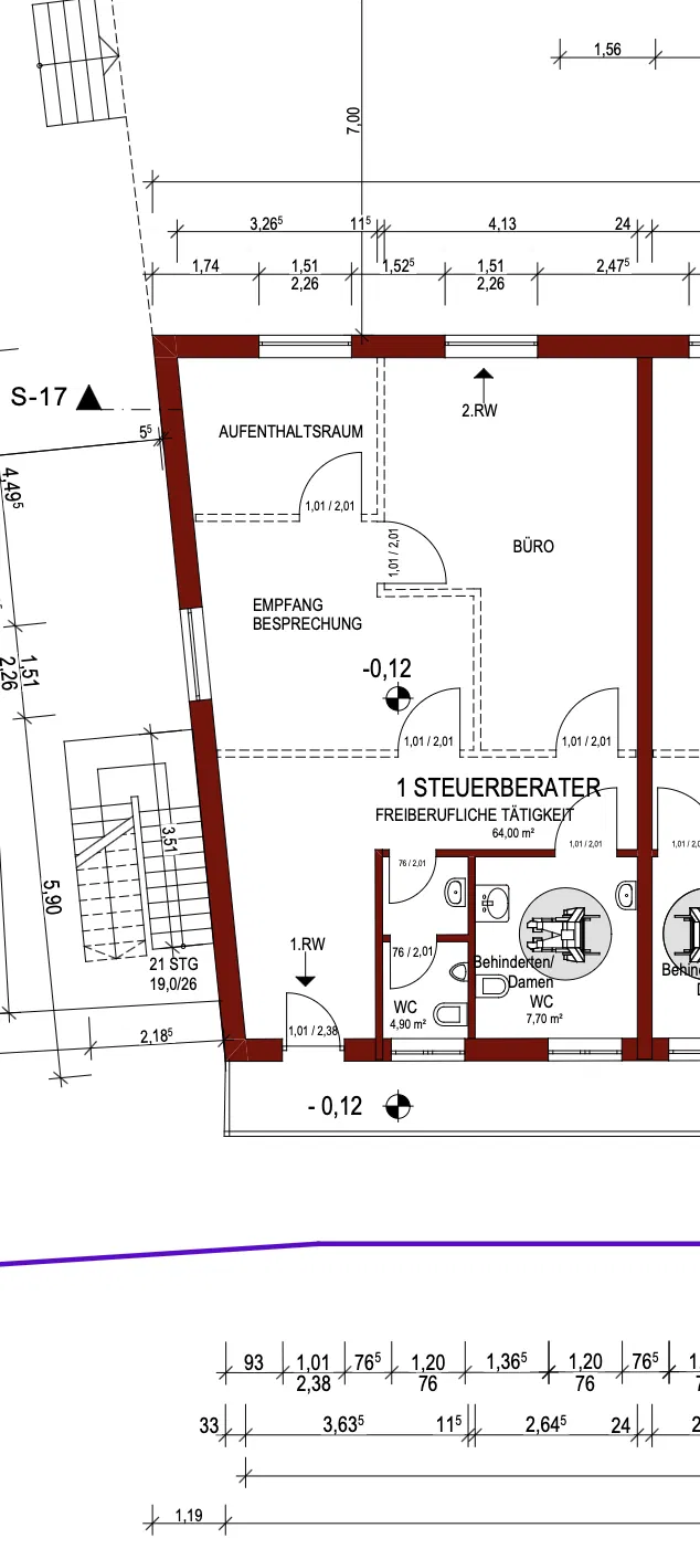 Gewerbe 1 – Steuerberater / Beratungs- und Bürofläche